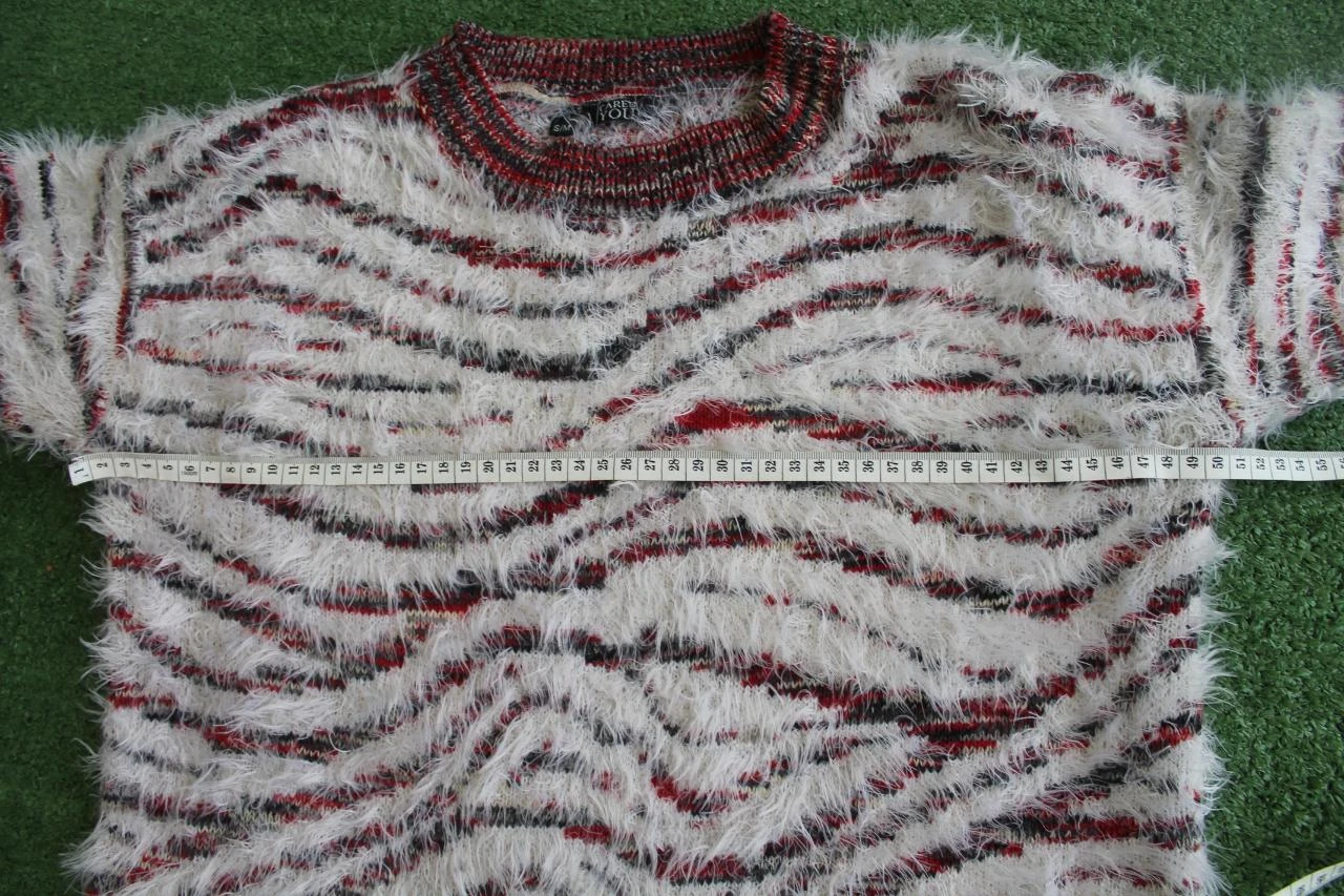 Lindo suéter macio Care of You tamanho S/m zebra vermelho e branco – photo 7